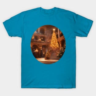 Christmas tree in a fairytale castle T-Shirt